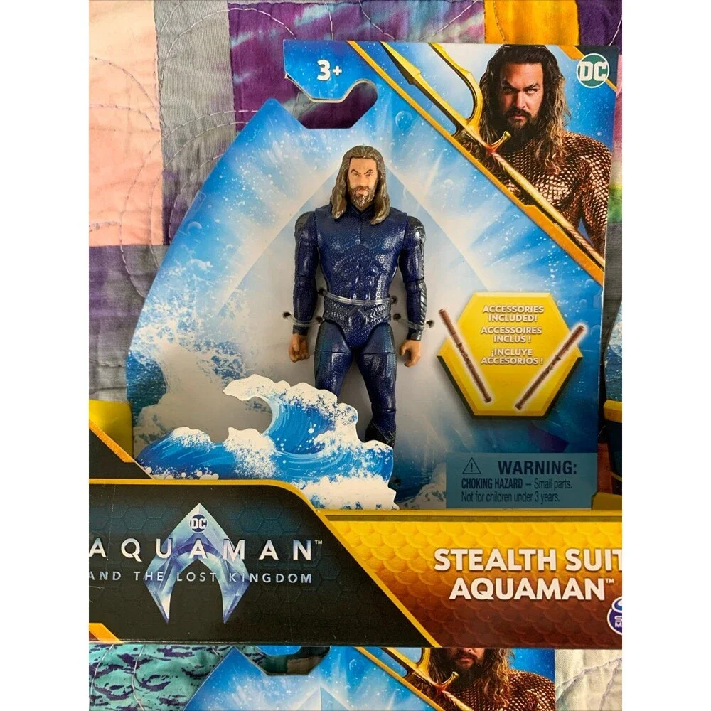 Aquaman & the Lost Kingdom lot of 4 Spin Master 4”  Aquaman, Stealth, Orm, Manta